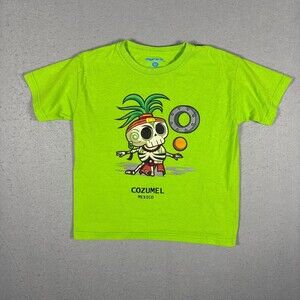 Cozumel Mexico Skeleton Kids T Shirt Size M